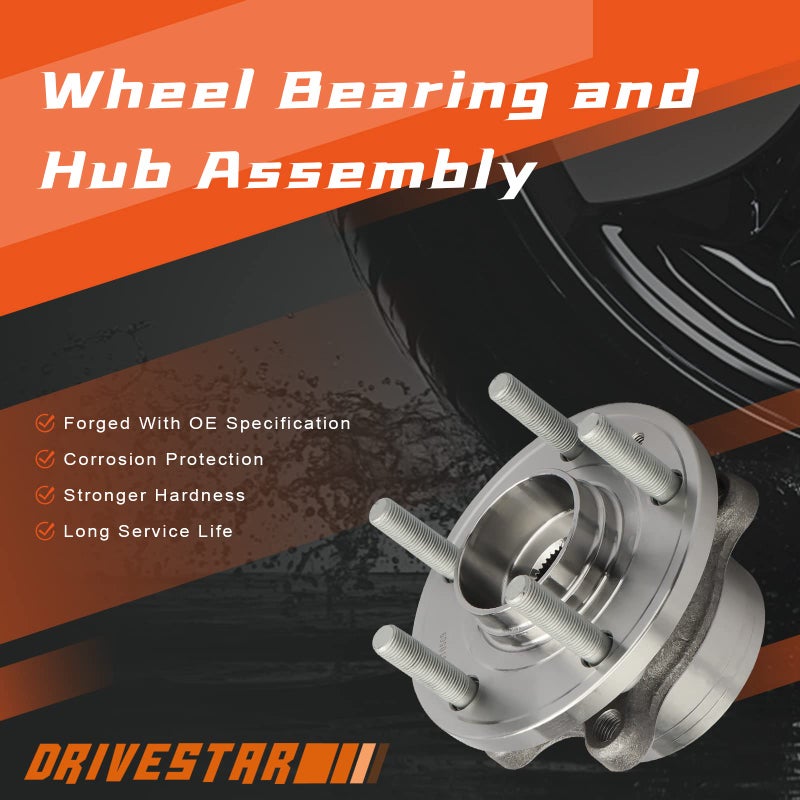 DRIVESTAR 512460 Wheel Hub & Bearing Assembly Front/Rear Left/Right for Ford Explorer 2011-2018, 2013-2018 Ford Police Interceptor Utility(5 Lugs) - Image 5